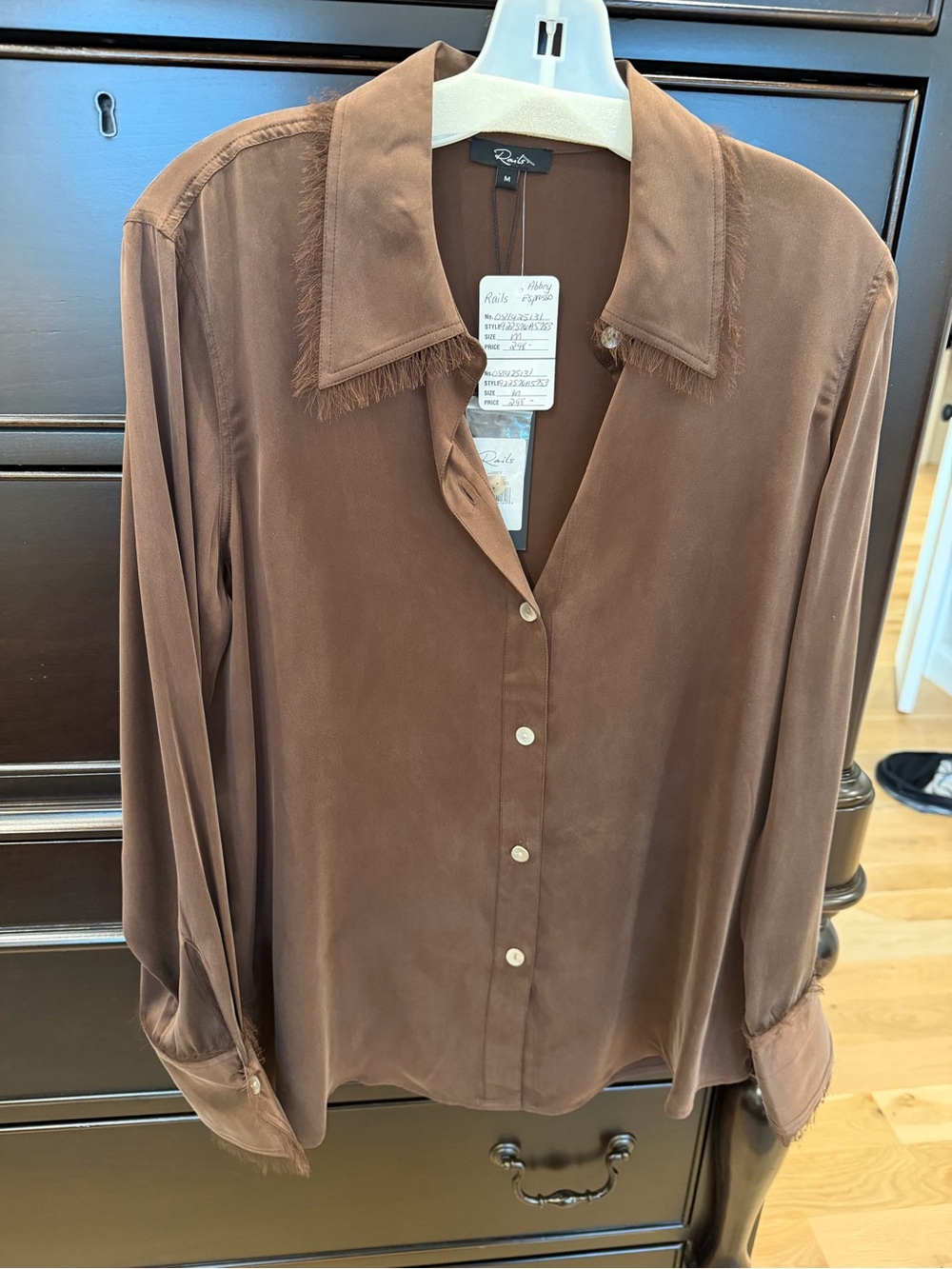 Women's Rails Brown Button-Up Shirt - Picture 1 of 8